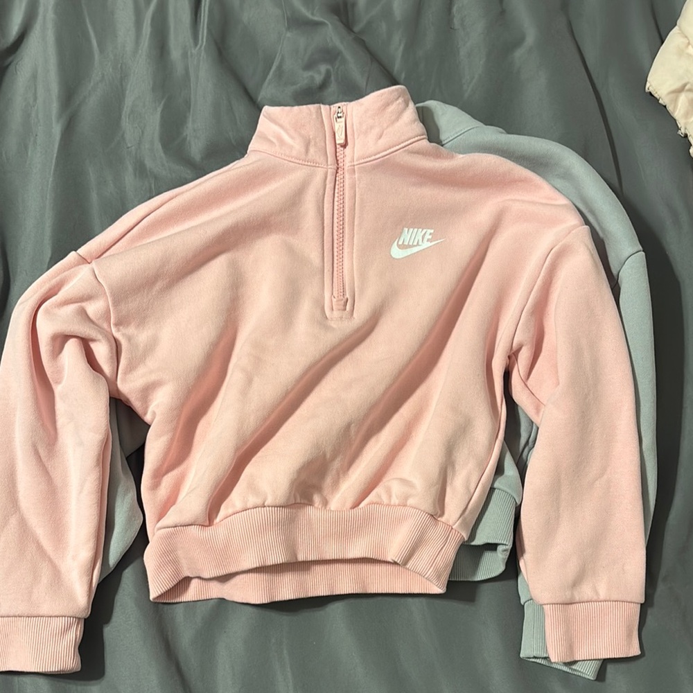 2 Nike Half-Zip Sweatshirts
